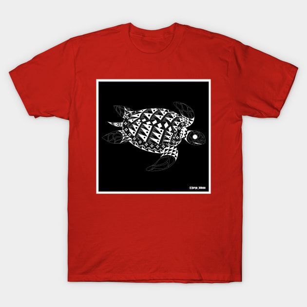 ecopop the mandala turtle pattern T-Shirt by jorge_lebeau